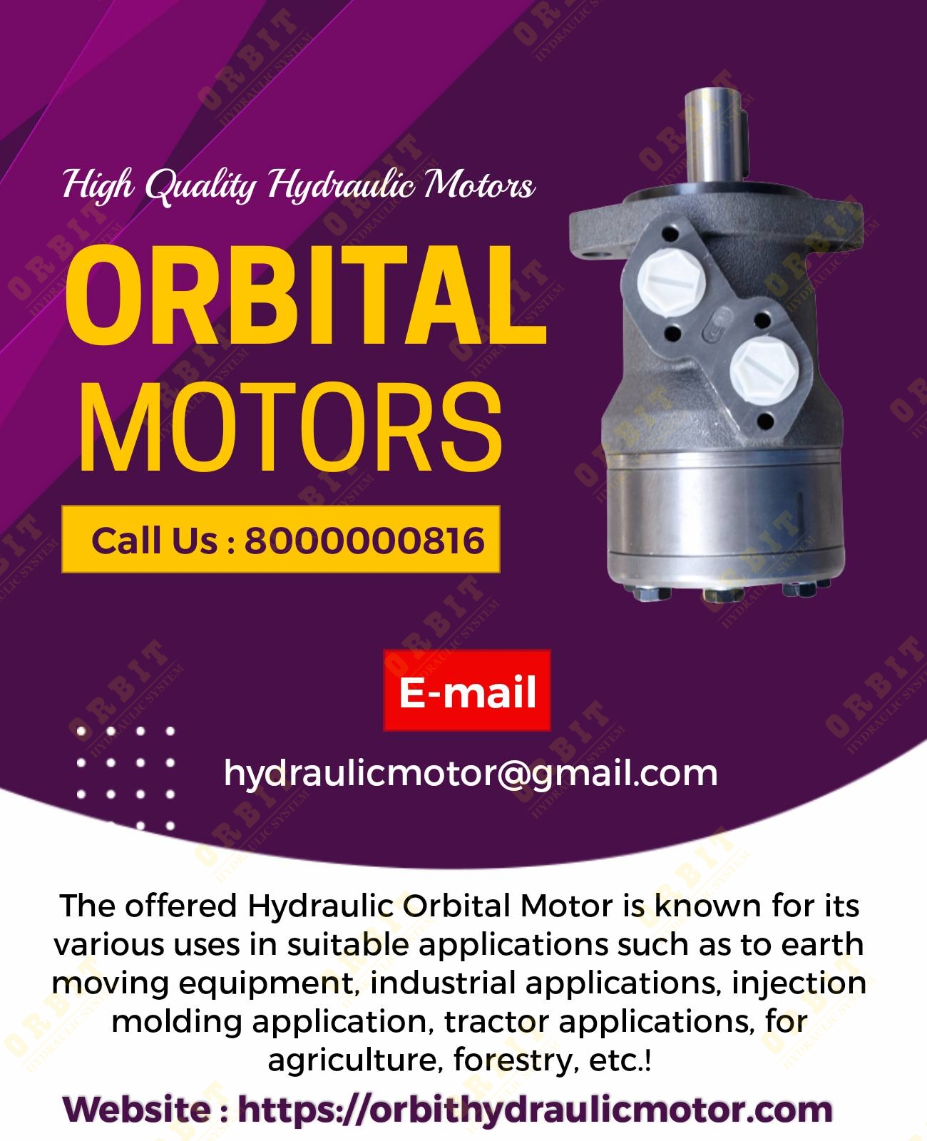 OMS - 500 151F2346 White Hydraulic Motor
