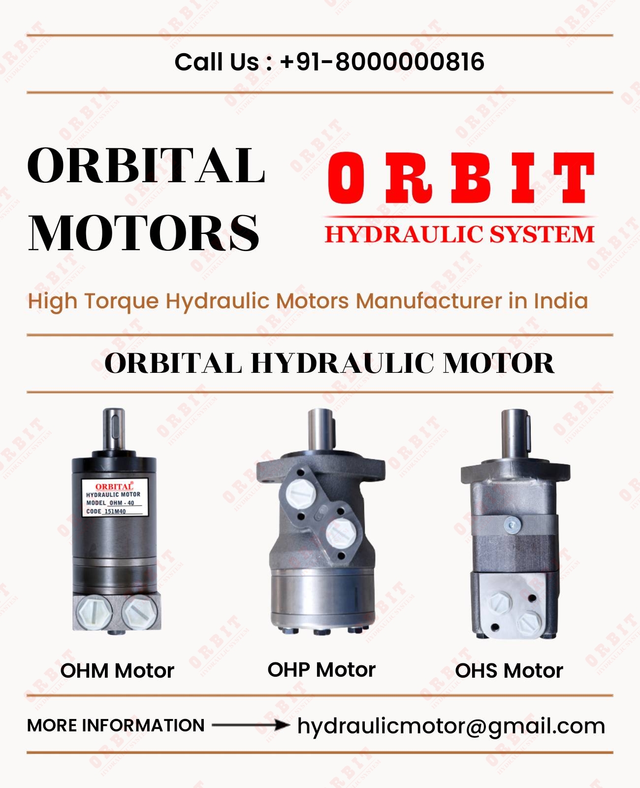 Danfoss OMM Hydraulic Motor In India