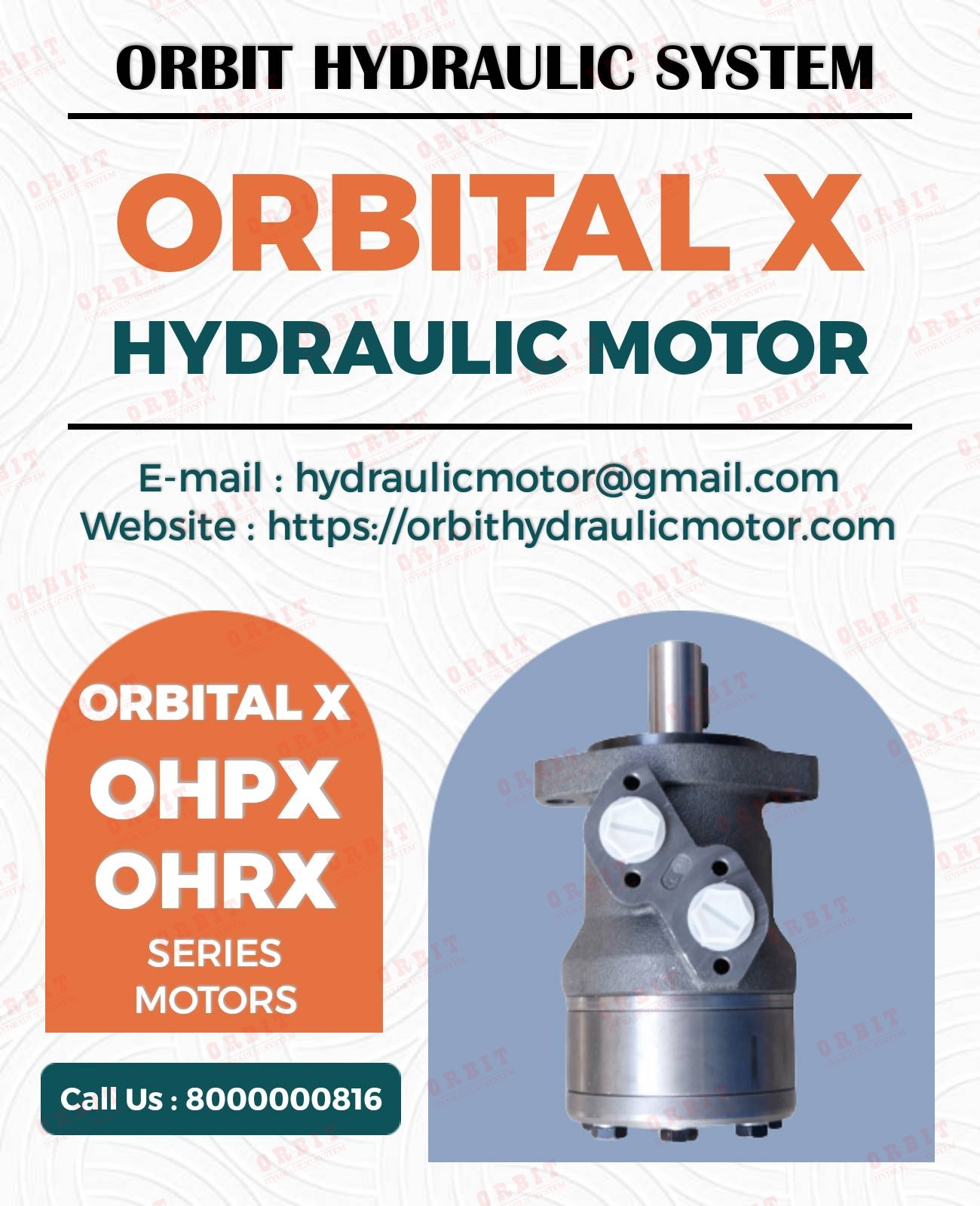OMP X - 50 11186131 White Hydraulic Motor